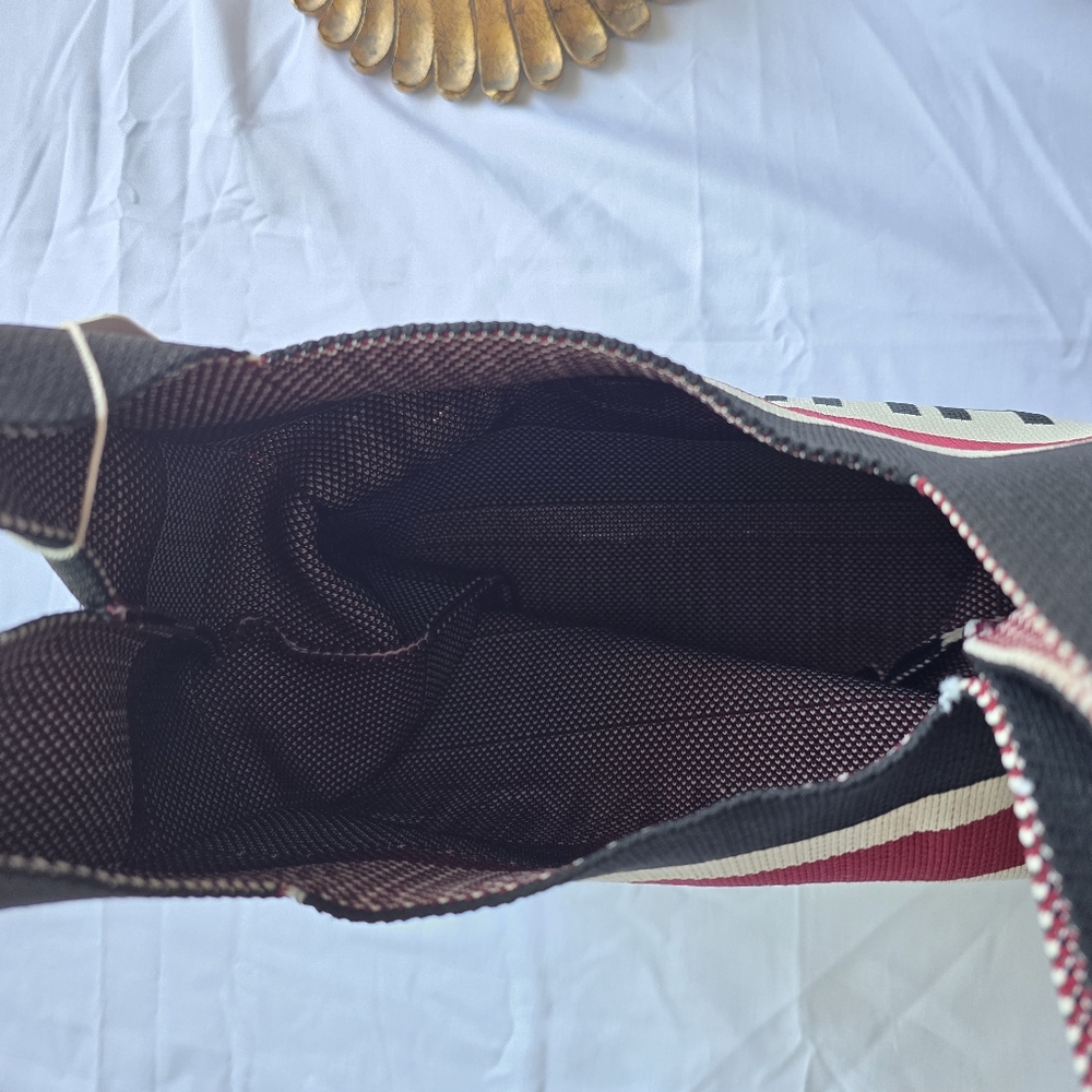 HUNDRED Red and Black Striped Tote Bag - Picture 8 of 8